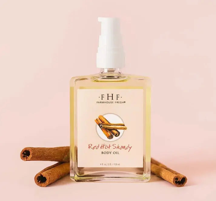 RED HOT SHANDY BODY OIL cleansefaceandbodybar Cleanse Face &amp; Body Bar