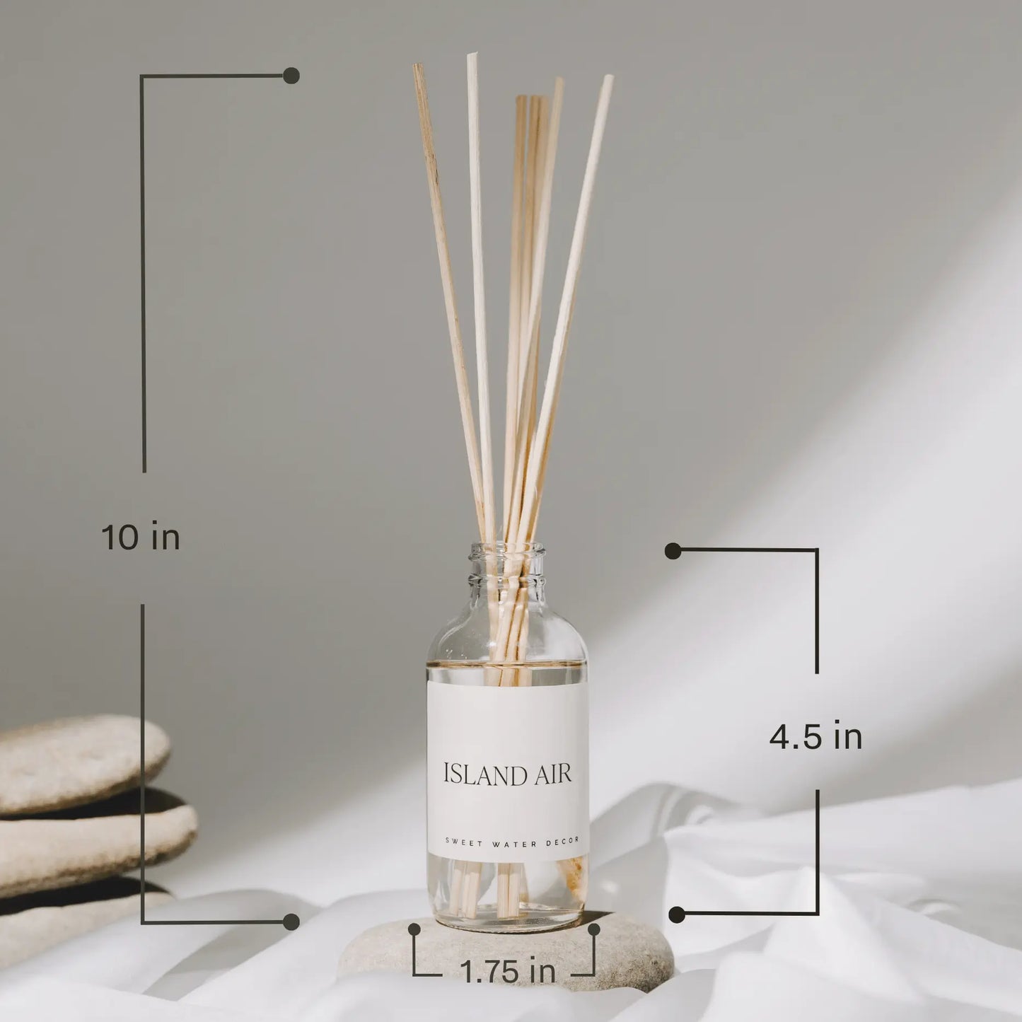 Luxury Getaway Clear Reed Diffuser Sweet Water Decor