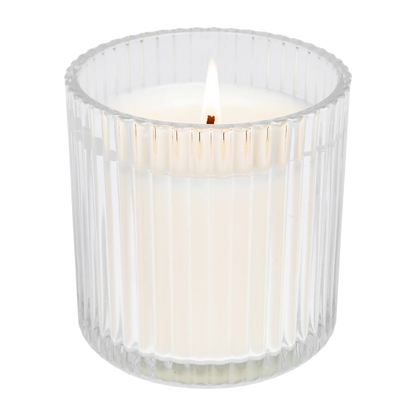 Cashmere and Vanilla Fluted Soy Candle Sweet Water Decor