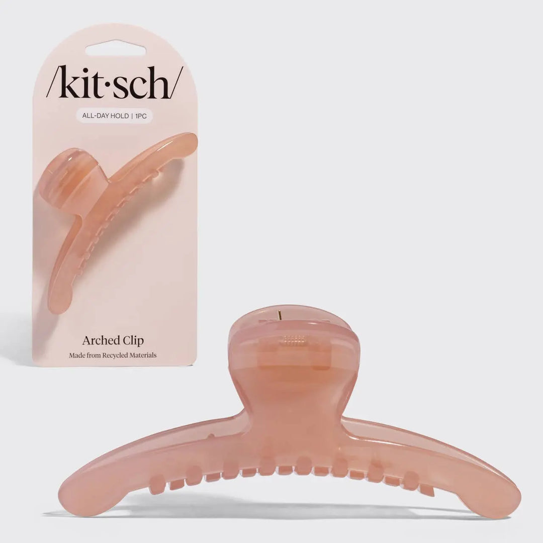 Recycled Plastic Large Arched Clip - Soft Pink KITSCH Cleanse Face &amp; Body Bar