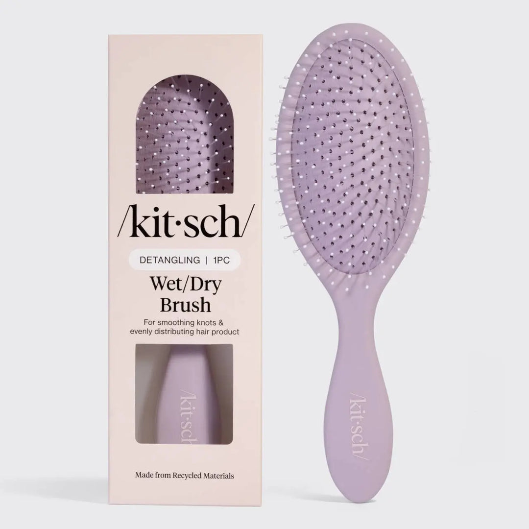Recycled Plastic Wet/Dry Brush- Soft Violet KITSCH Cleanse Face &amp; Body Bar