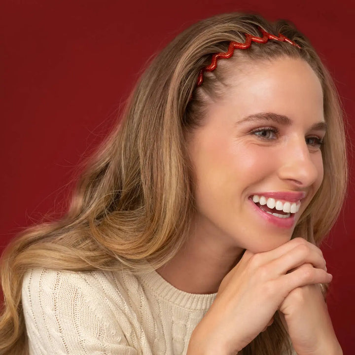 Kitsch Zigzag Headband red