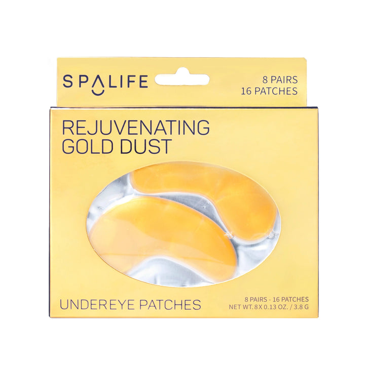 Rejuvenating Gold Dust Under Eye Masks - 8 Pairs My Spa Life Cleanse Face &amp; Body Bar