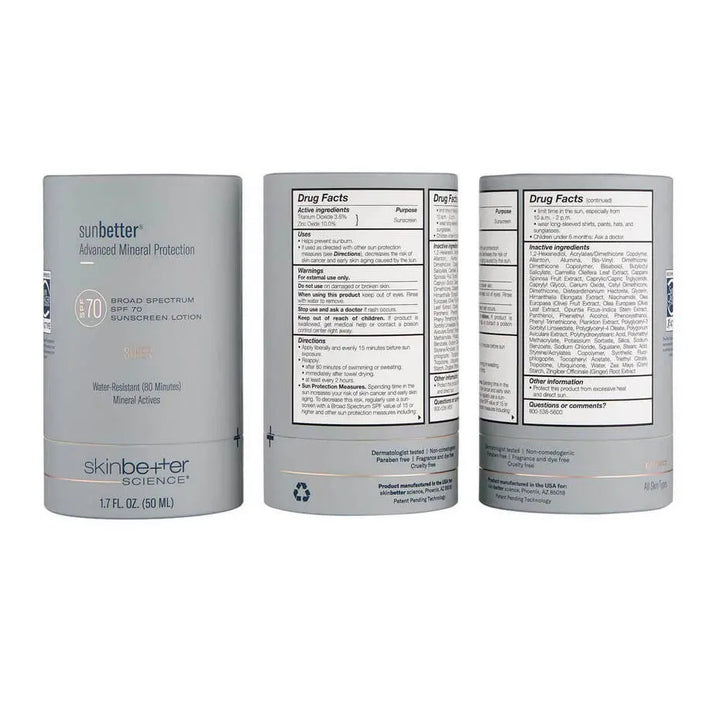 sunbetter SHEER SPF 70 Sunscreen Lotion | Skinbetter