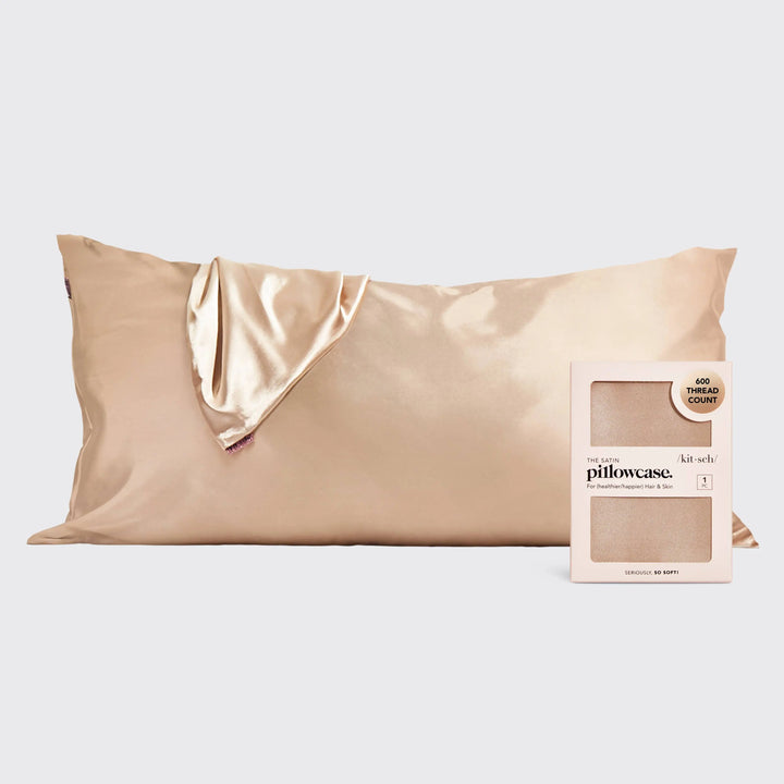 Satin Pillowcase King - Champagne KITSCH Cleanse Face & Body Bar