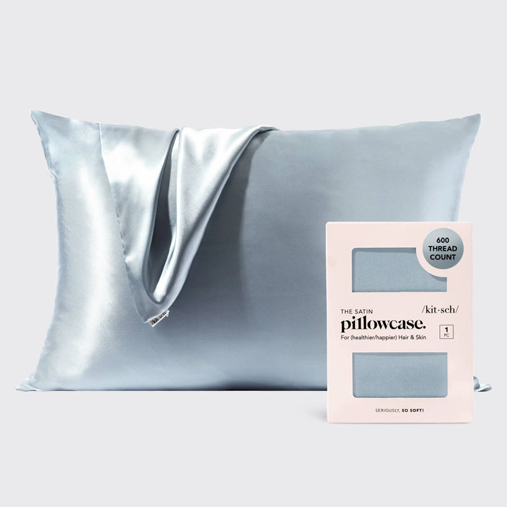 Satin Pillowcase Standard - Haze Blue KITSCH Cleanse Face &amp; Body Bar