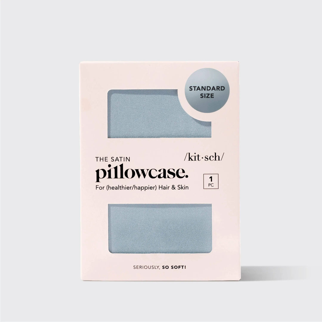 Satin Pillowcase Standard - Haze Blue KITSCH Cleanse Face &amp; Body Bar