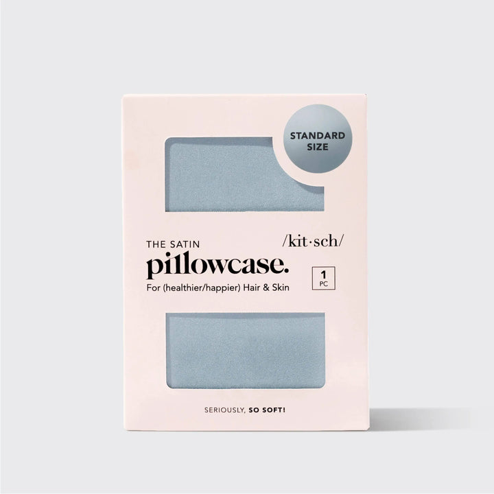 Satin Pillowcase Standard - Haze Blue KITSCH Cleanse Face &amp; Body Bar
