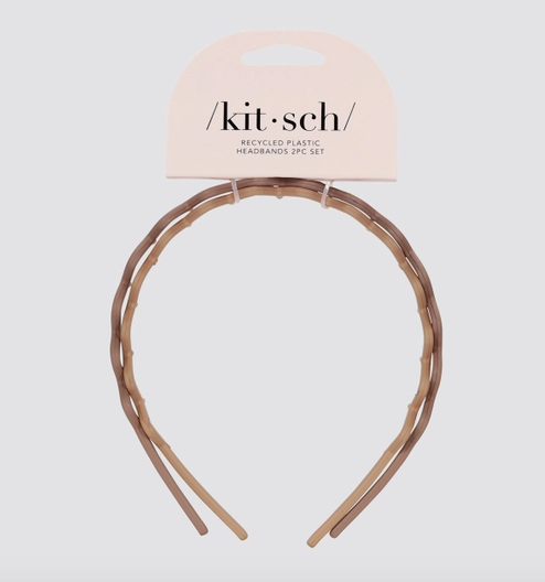 Recycled Zig Zag Headband 2pc | Kitsch