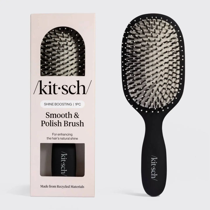 Smooth & Polish Brush in Black KITSCH Cleanse Face & Body Bar