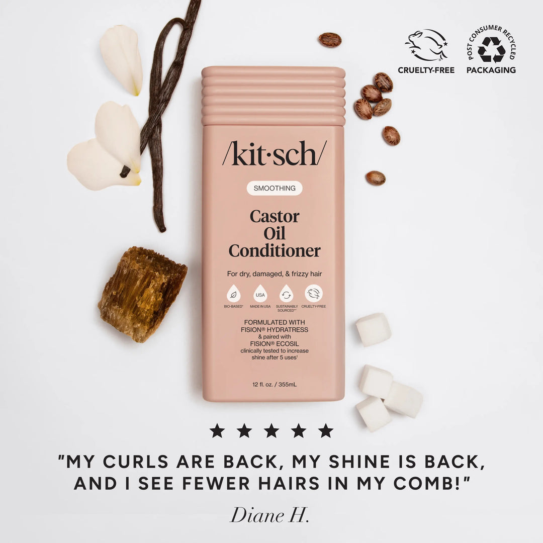 Smoothing Castor Oil Conditioner KITSCH Cleanse Face &amp; Body Bar