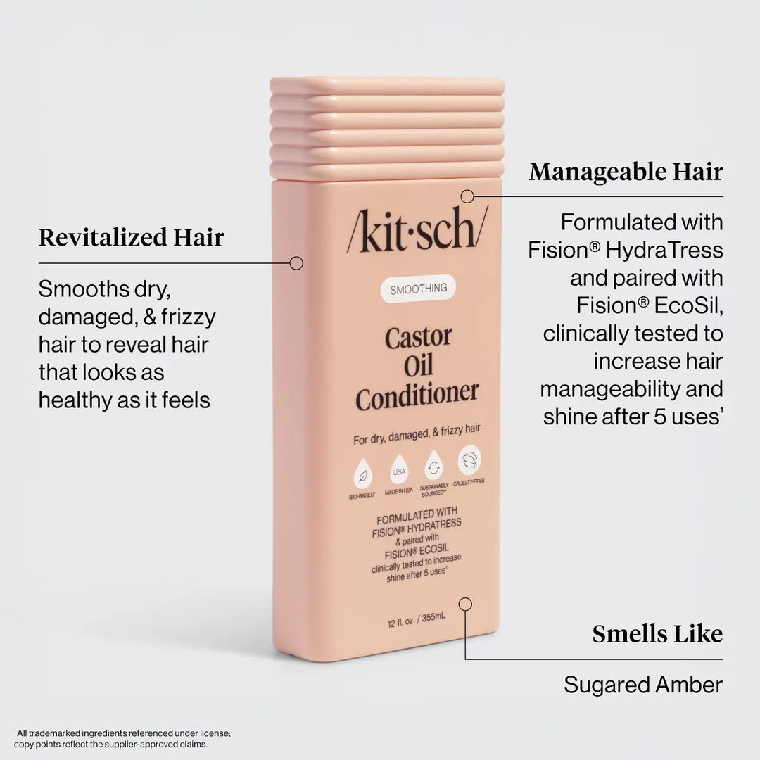 Smoothing Castor Oil Conditioner KITSCH Cleanse Face &amp; Body Bar