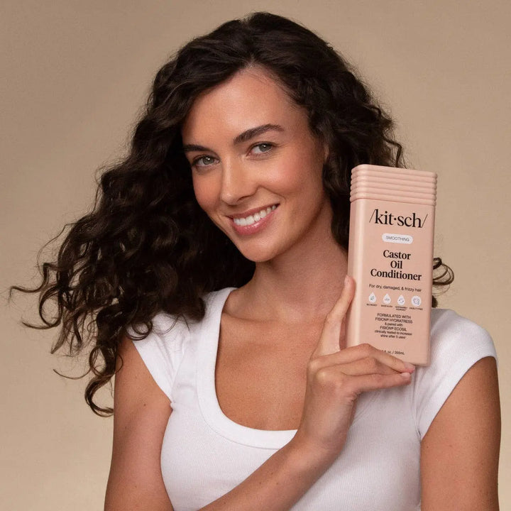 Smoothing Castor Oil Conditioner KITSCH Cleanse Face &amp; Body Bar