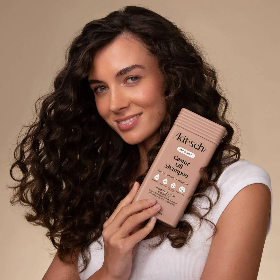 Smoothing Castor Oil Shampoo KITSCH Cleanse Face &amp; Body Bar