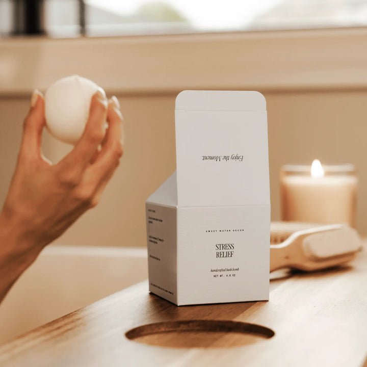 Stress Relief 4.6 oz Bath Bomb Sweet Water Decor Cleanse Face & Body Bar