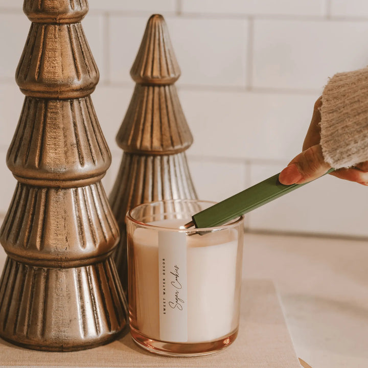 Sugar Cookies Soy Candle - Tinted Glass Jar - 12 oz Sweet Water Decor Cleanse Face & Body Bar