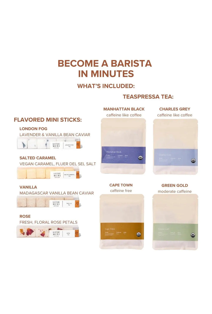 Tea Latte Sampler Kit Teaspressa Cleanse Face &amp; Body Bar