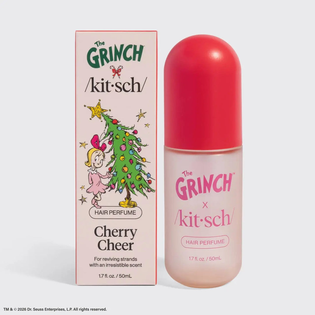 The Grinch x Kitsch Cherry Cheer Hair Perfume KITSCH Cleanse Face &amp; Body Bar