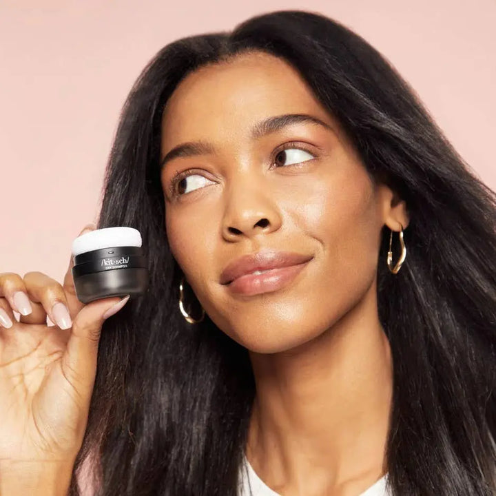 Volumizing Rice Protein Dry Shampoo - Dark Tinted Powder KITSCH Cleanse Face &amp; Body Bar