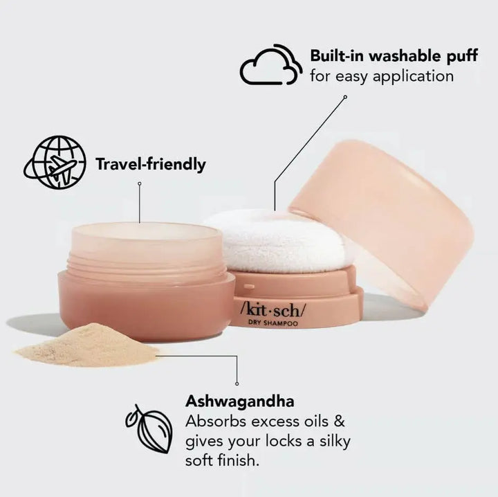 Volumizing Rice Protein Dry Shampoo KITSCH Cleanse Face &amp; Body Bar