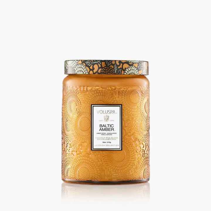 Voluspa Baltic Amber Large Jar Candle cleansefaceandbodybar Cleanse Face &amp; Body Bar
