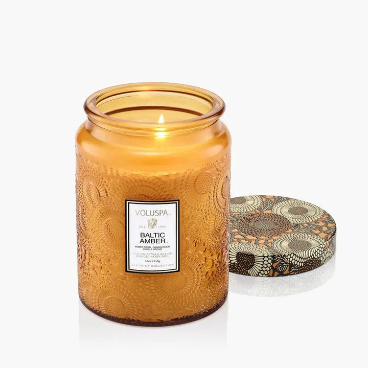 Voluspa Baltic Amber Large Jar Candle cleansefaceandbodybar Cleanse Face &amp; Body Bar