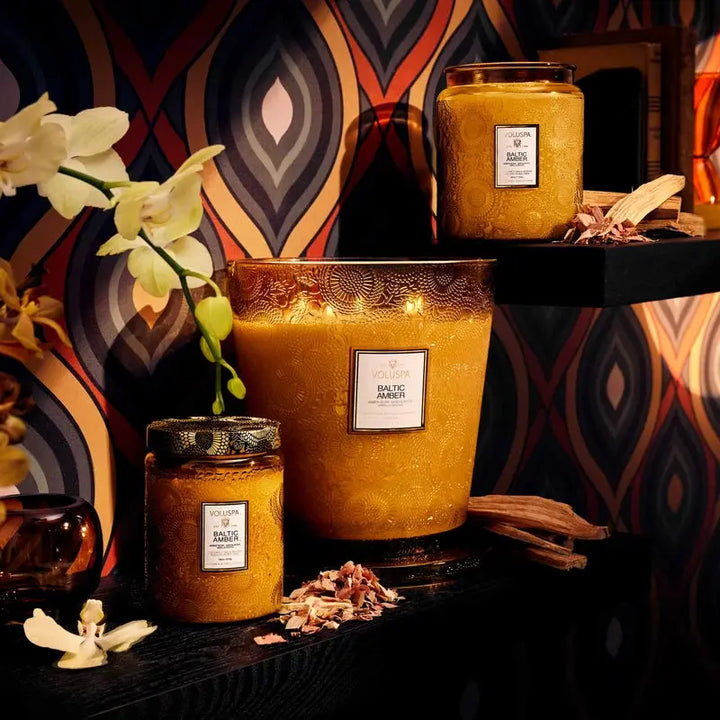 Voluspa Baltic Amber Large Jar Candle cleansefaceandbodybar Cleanse Face &amp; Body Bar