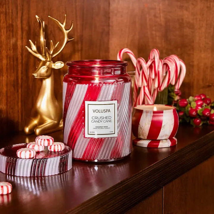 Voluspa Crushed Candy Cane Large Jar Candle Voluspa Cleanse Face &amp; Body Bar