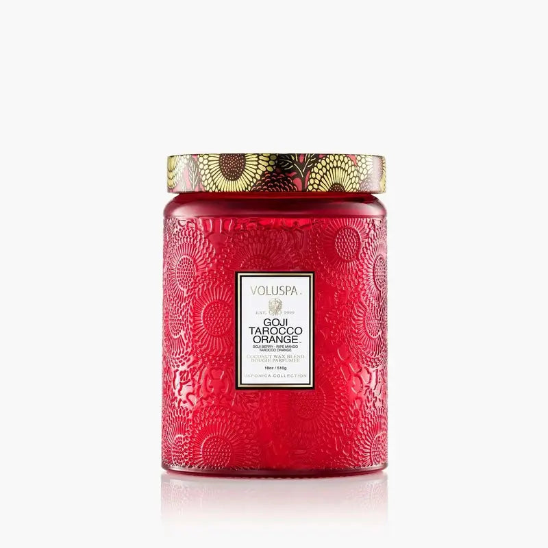 Voluspa Goji Tarocco Orange Large Jar Candle cleansefaceandbodybar Cleanse Face &amp; Body Bar