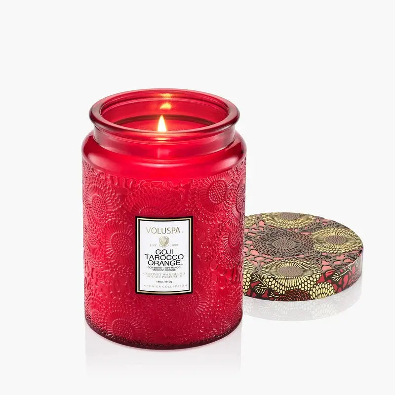 Voluspa Goji Tarocco Orange Large Jar Candle cleansefaceandbodybar Cleanse Face &amp; Body Bar