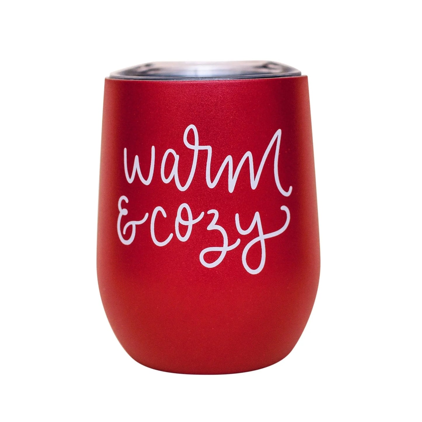 Warm and Cozy Metal Wine Tumbler - cleansefaceandbodybar