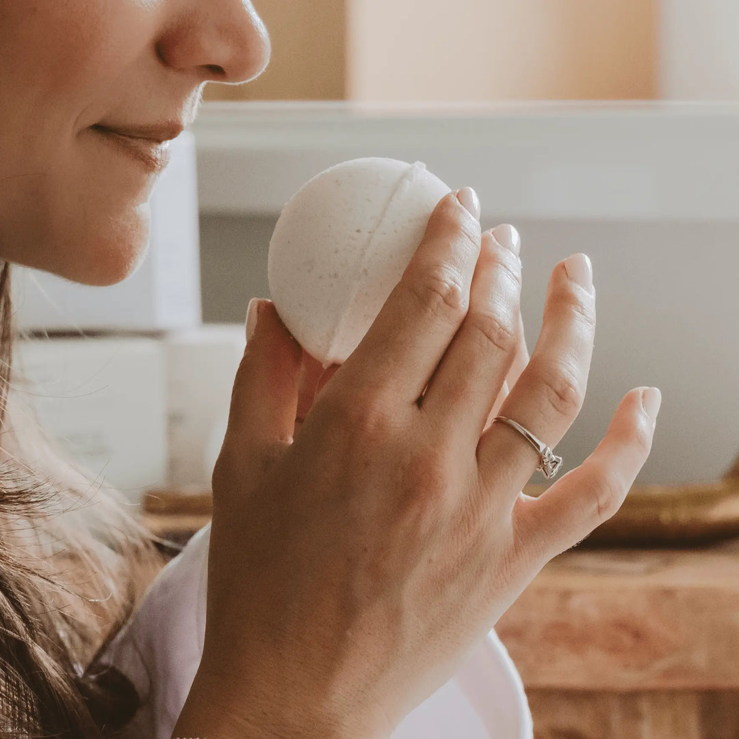 White Tea and Jasmine 4.6 oz Bath Bomb Sweet Water Decor Cleanse Face & Body Bar