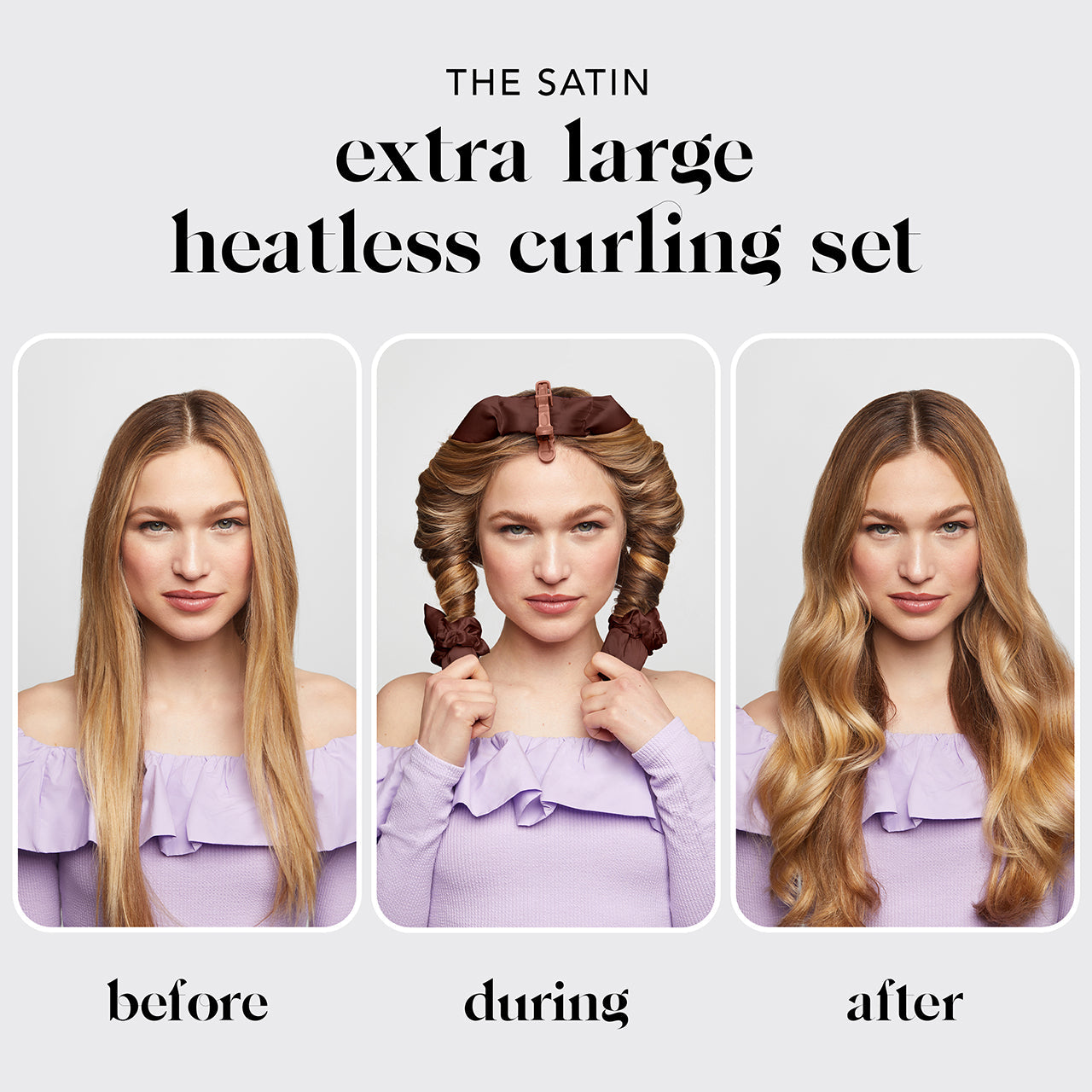 XL Heatless Hair Curler - Chocolate KITSCH