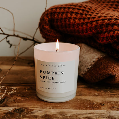 best white pumpkin spice candle