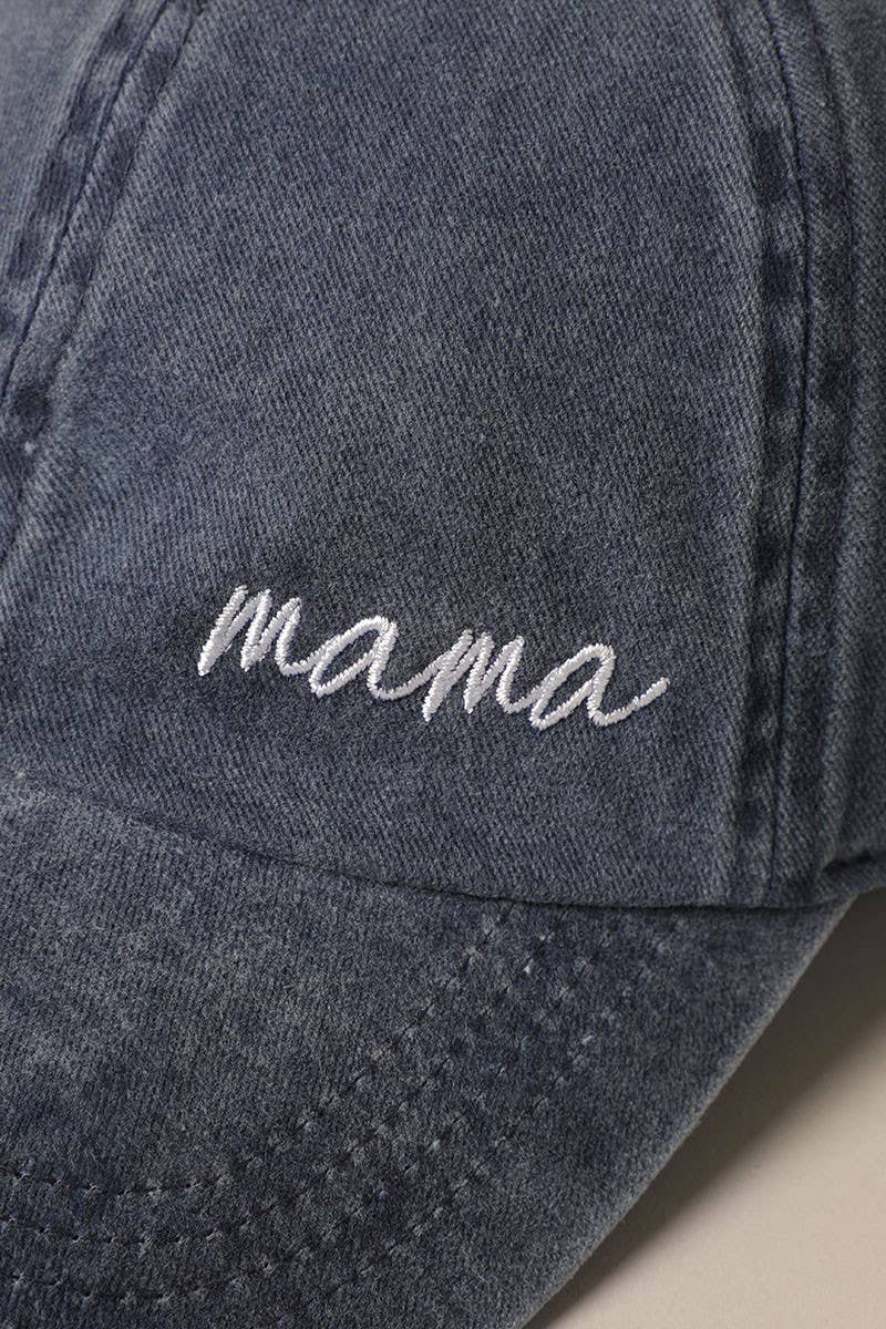 Mama Lettering Embroidery Baseball Cap