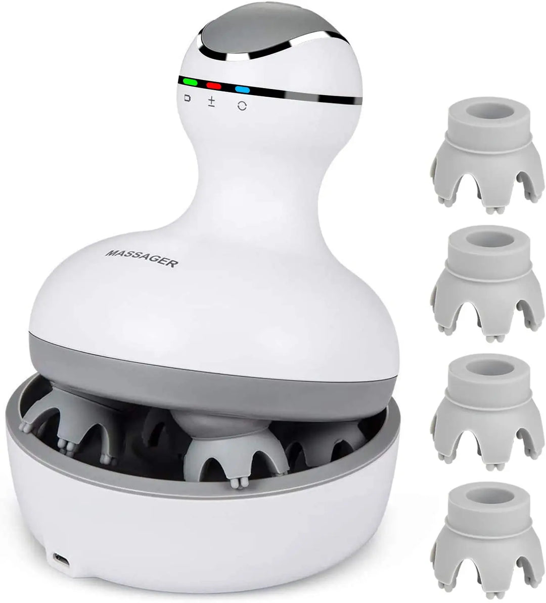 Smart Scalp Massager eterus Cleanse Face & Body Bar