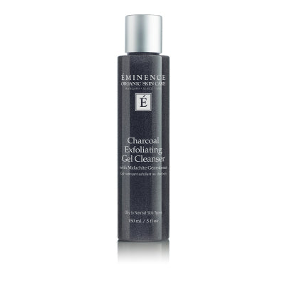 Eminence Organic Skin Care Charcoal Exfoliating Gel Cleanser, cleanser for oily skin, facial cleanser 