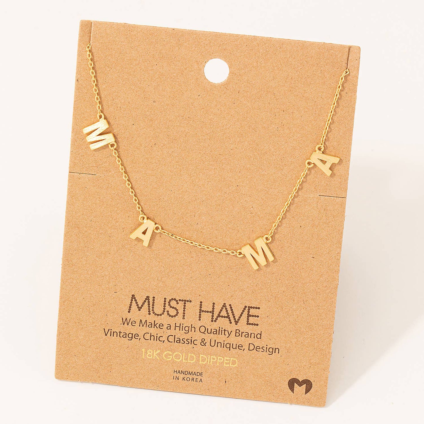 Dainty Mama Station Charm Necklaces