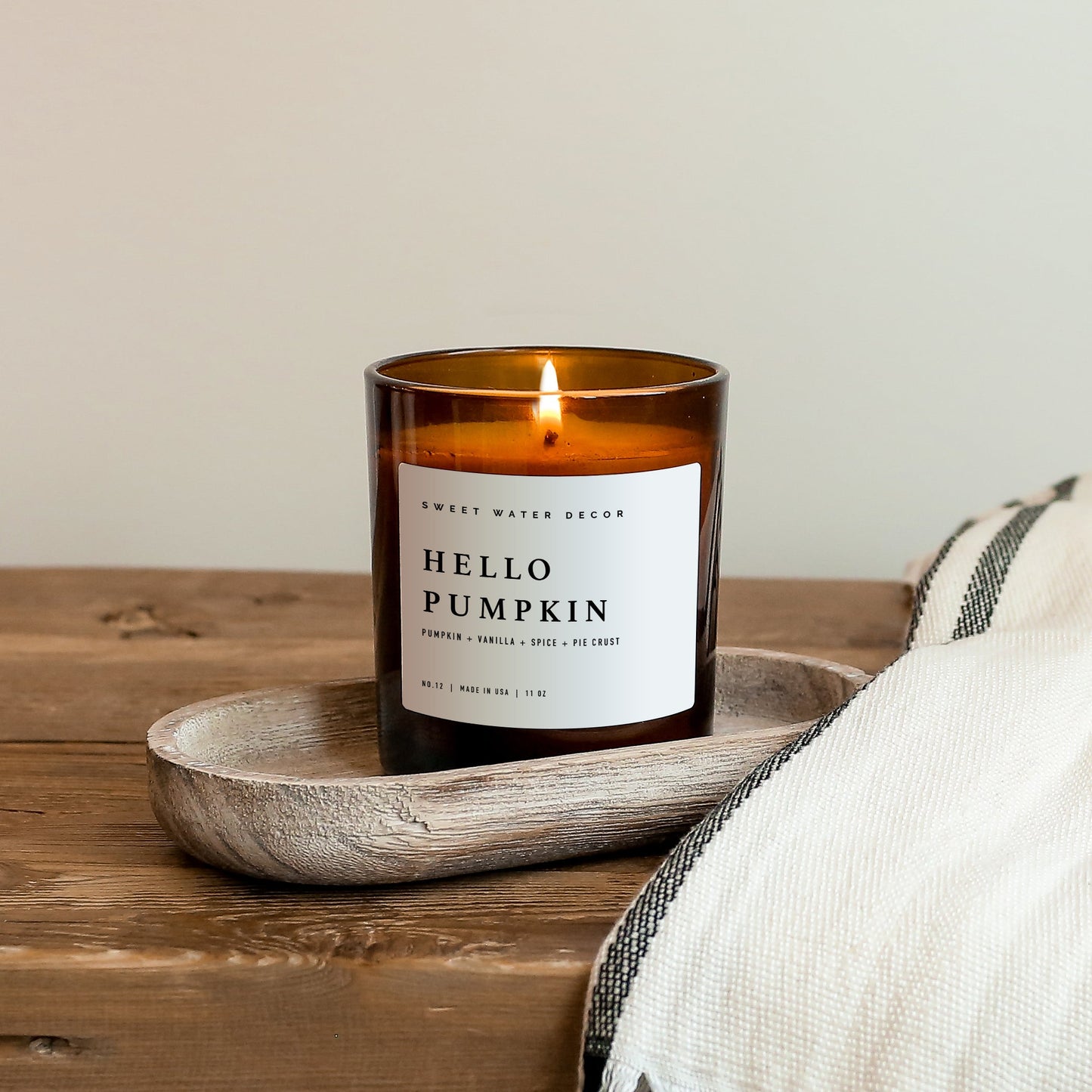 hello pumpkin candle