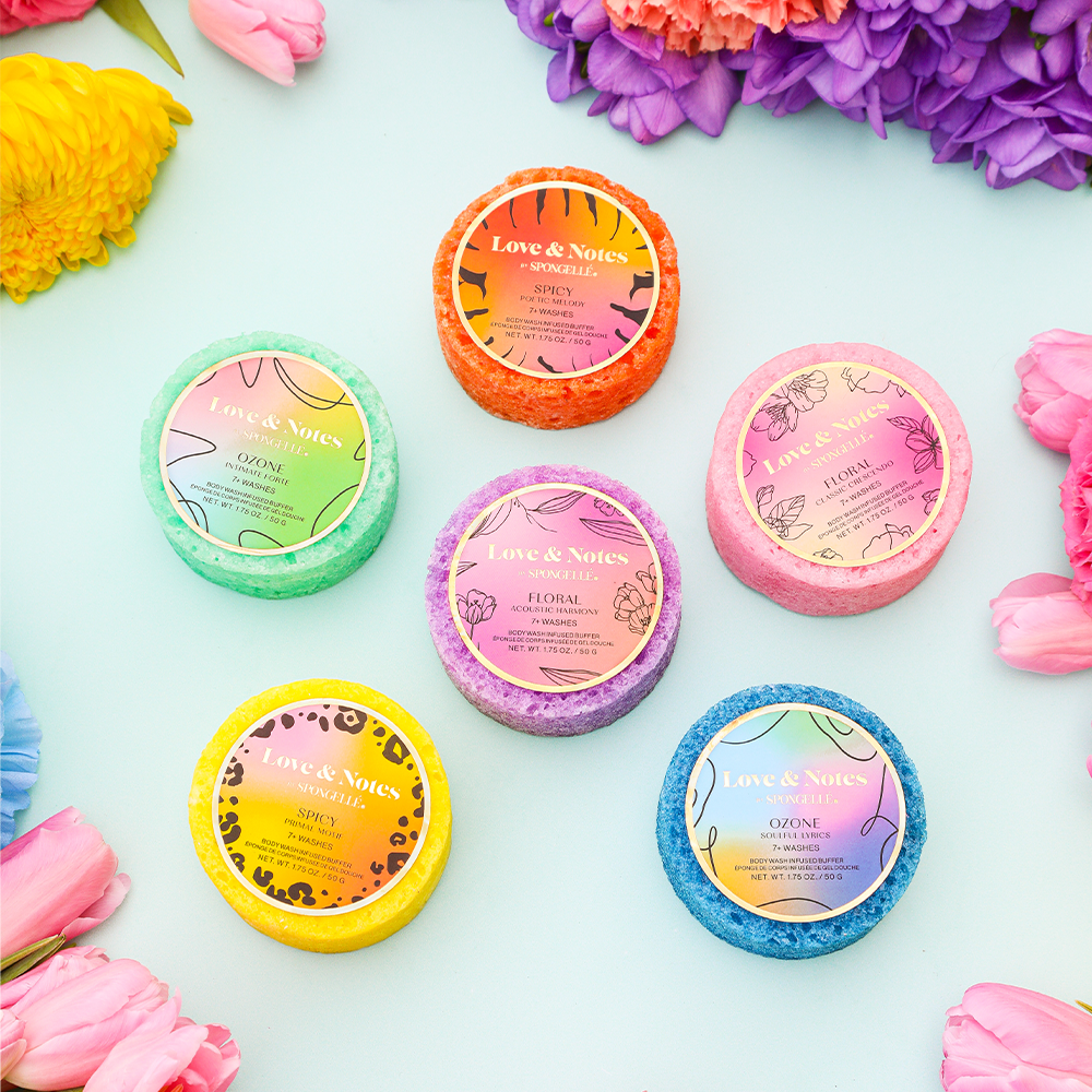 Love & Notes Spongette Assorted Pack Spongellé Cleanse Face & Body Bar