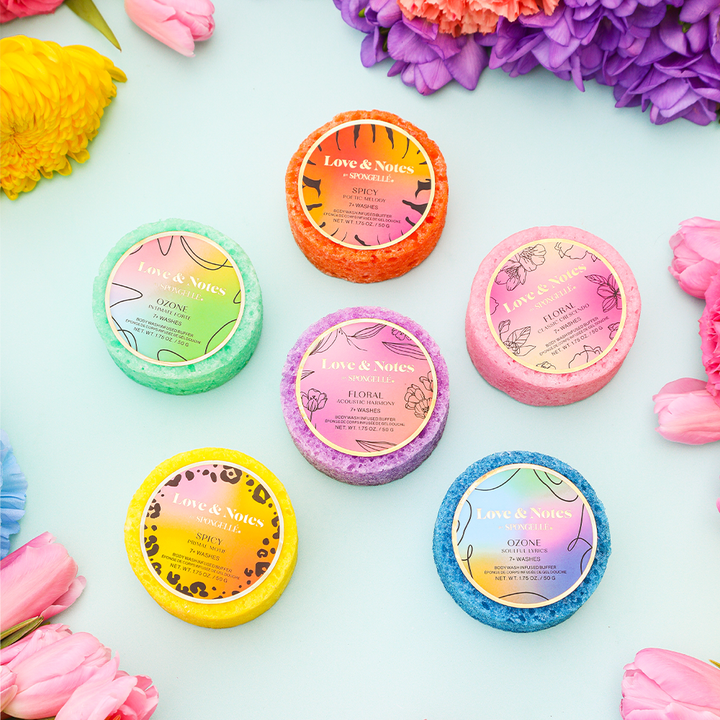 Love & Notes Spongette Assorted Pack Spongellé Cleanse Face & Body Bar