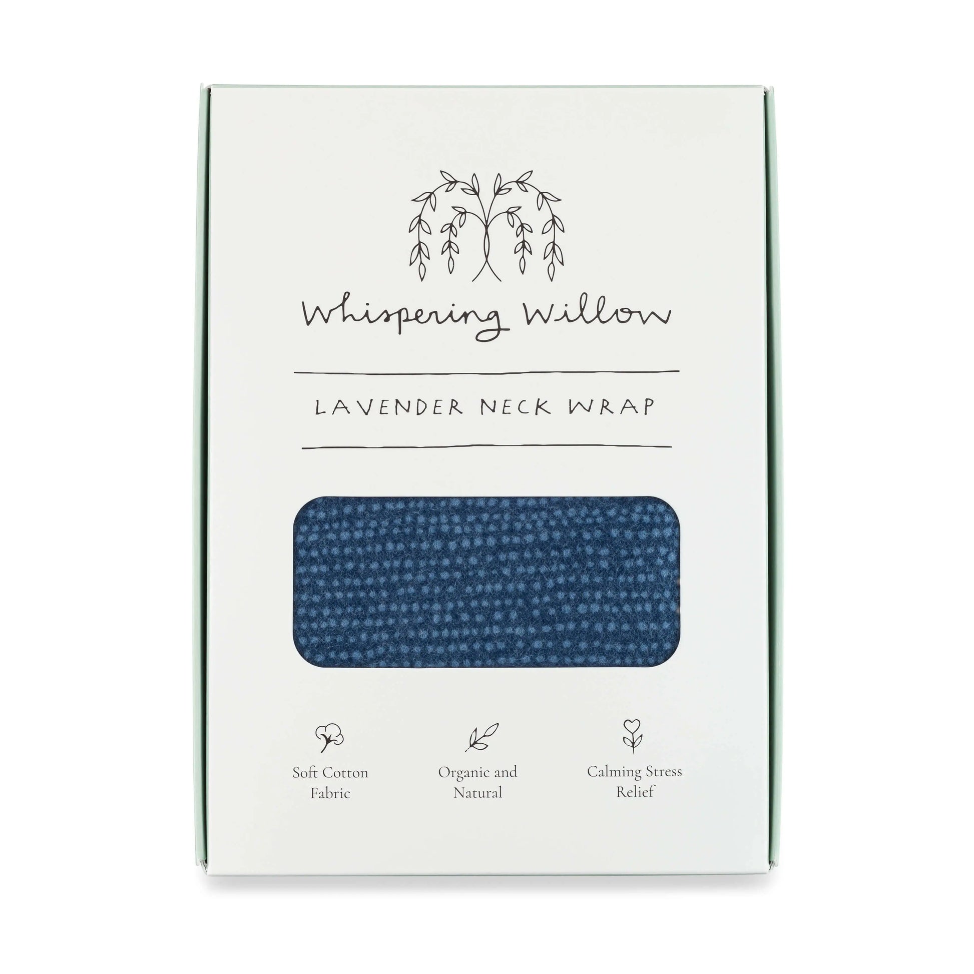 Deep Blue Lavender Neck Wrap Whispering Willow