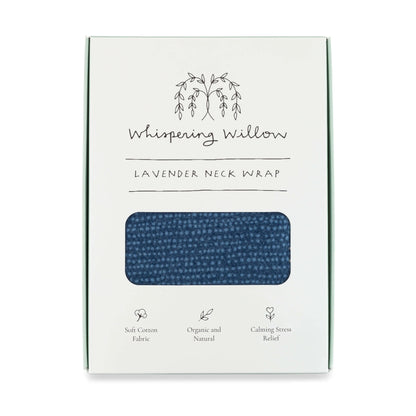 Deep Blue Lavender Neck Wrap Whispering Willow