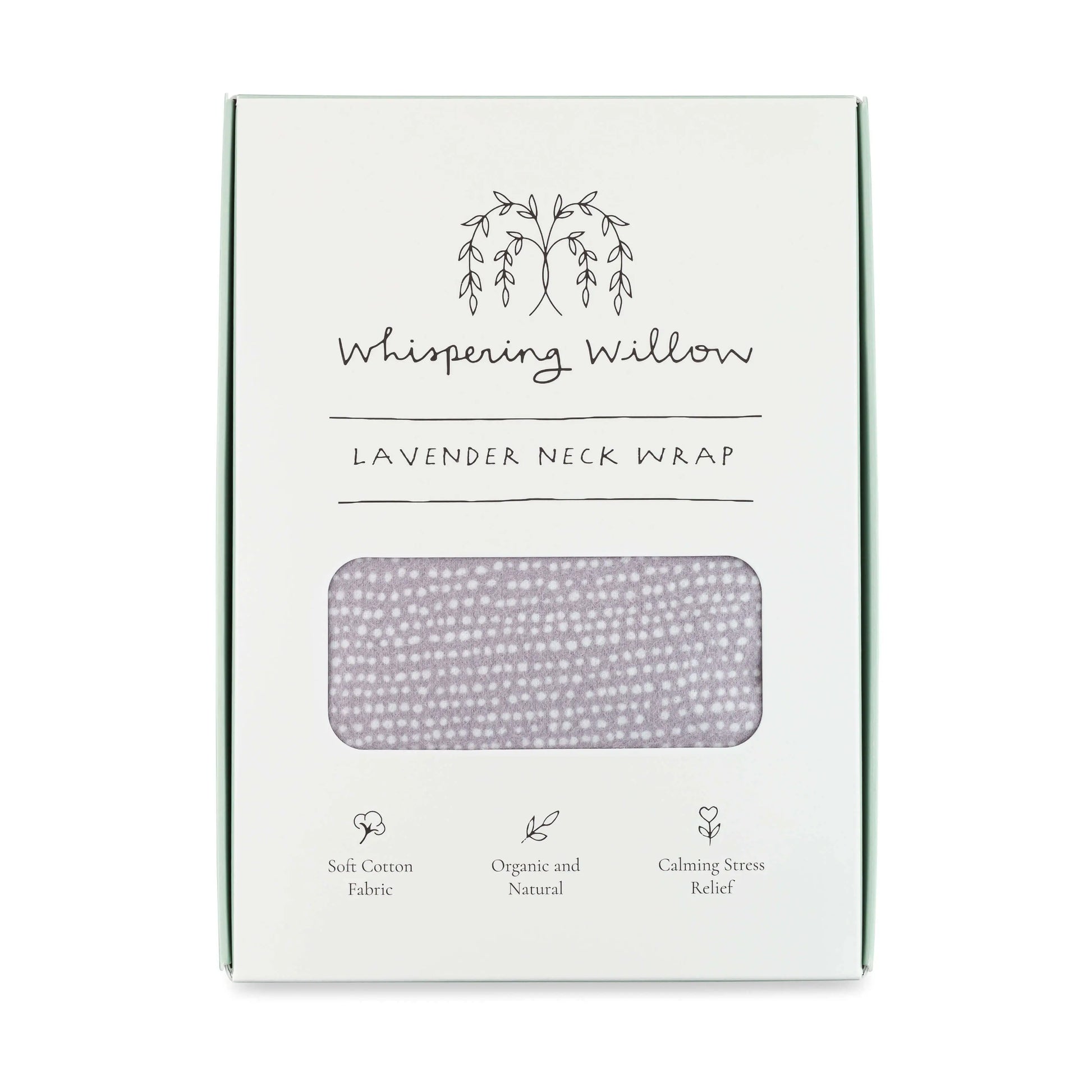 Tranquil Gray Lavender Neck Wrap Whispering Willow