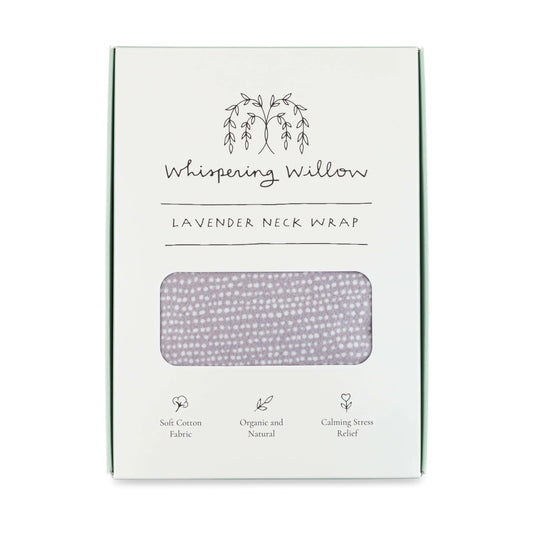 Tranquil Gray Lavender Neck Wrap Whispering Willow