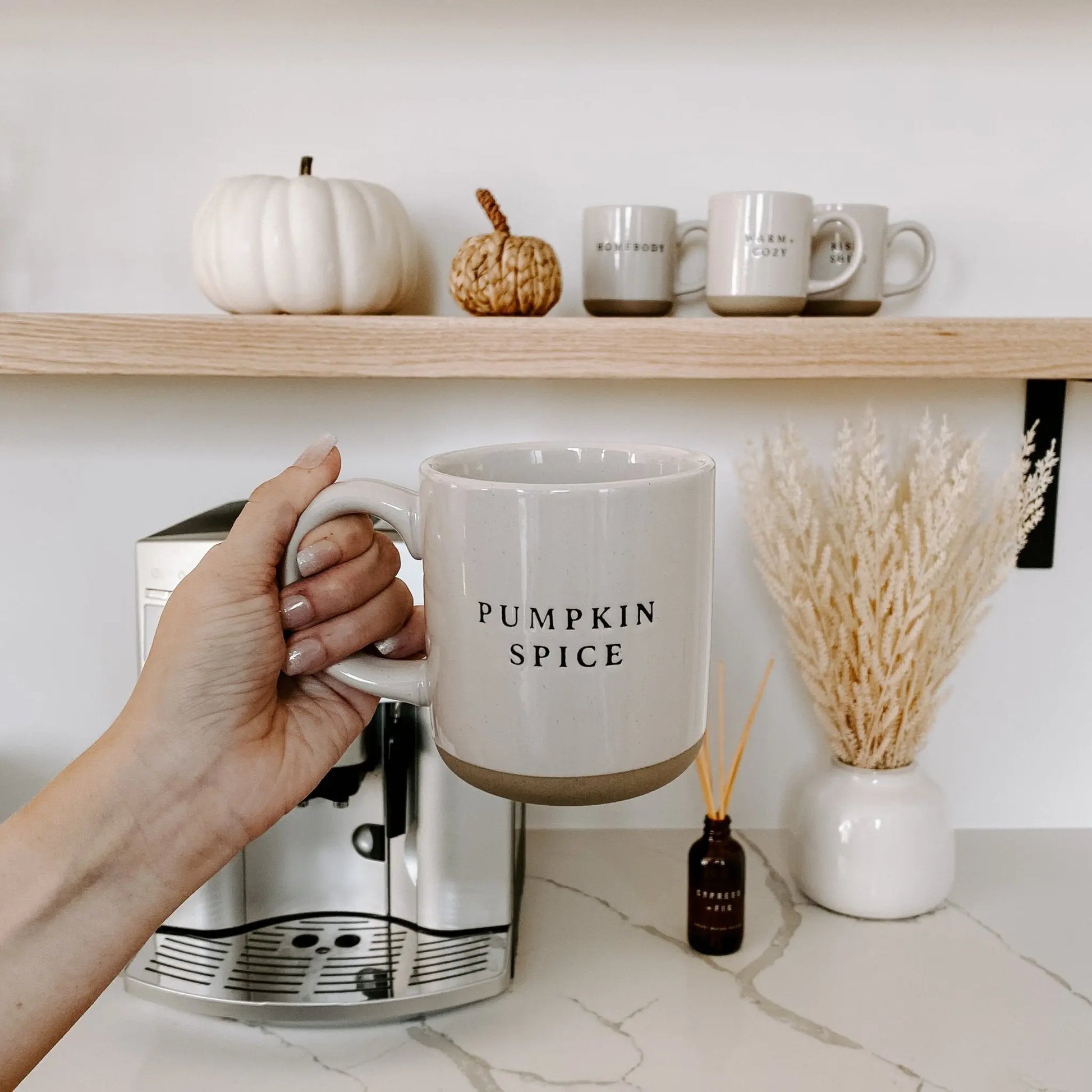 pumpkin spice stone mug