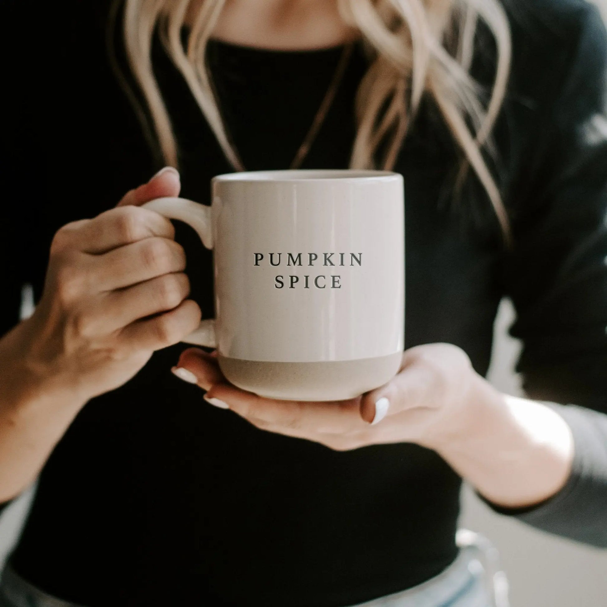 pumpkin spice stone mug