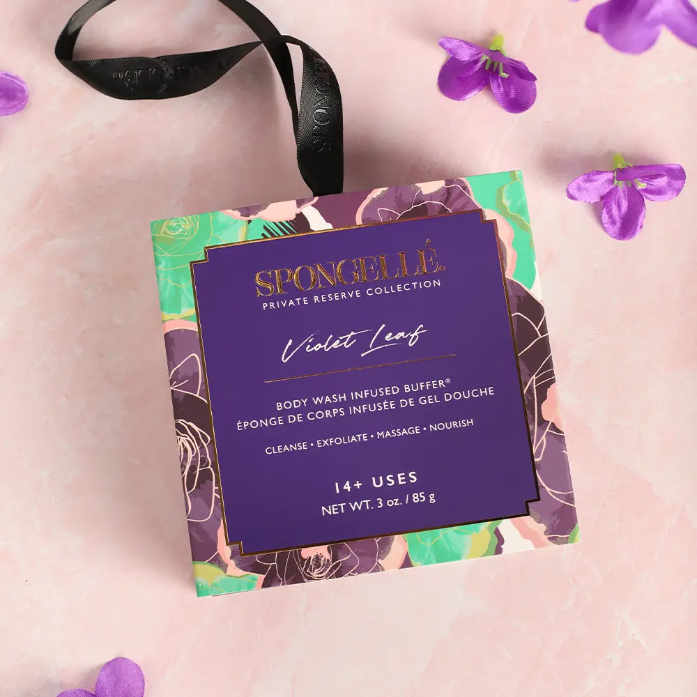 Violet Leaf | Boxed Flower Spongellé