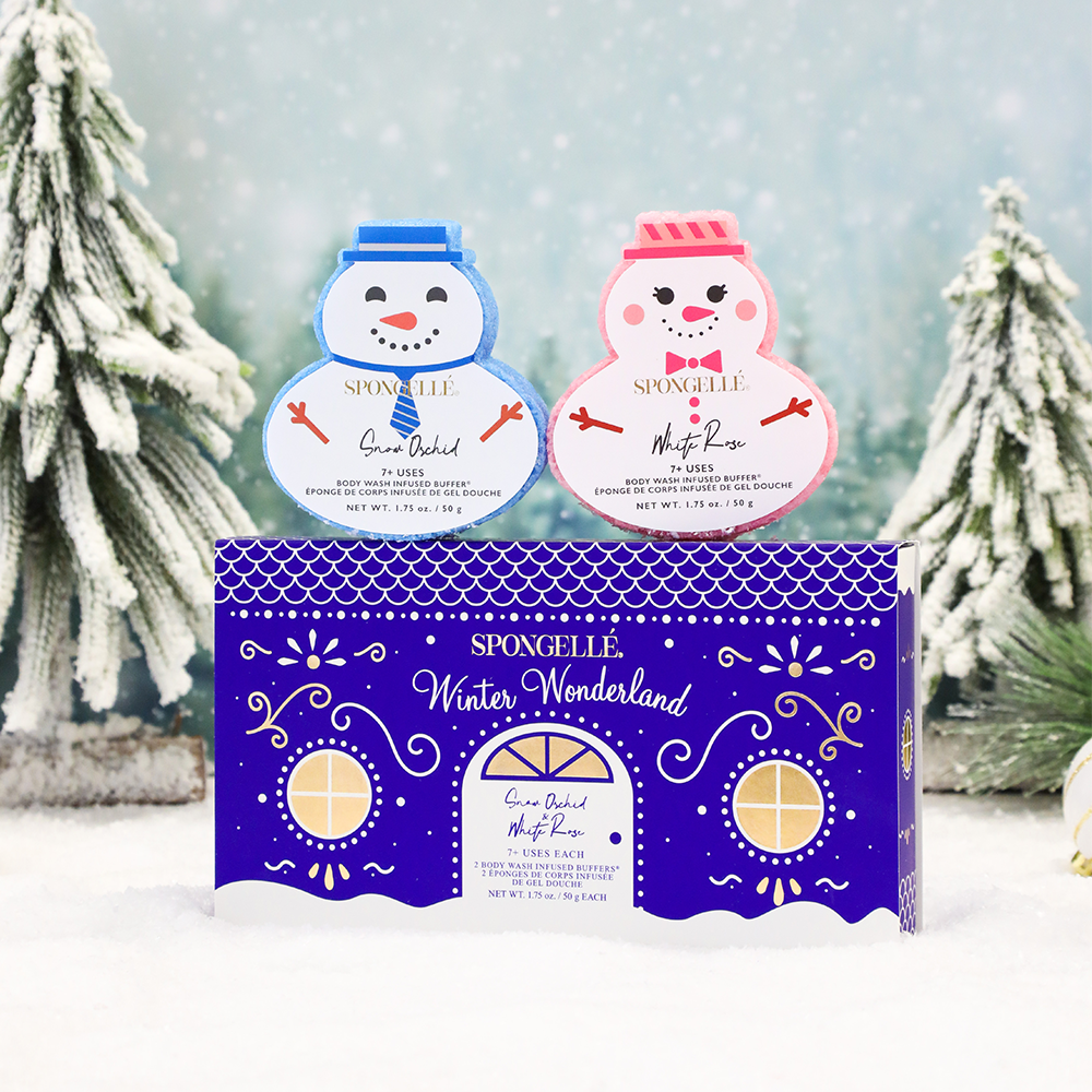 Winter Wonderland | Holiday Snowman Gift Set Spongellé Cleanse Face & Body Bar