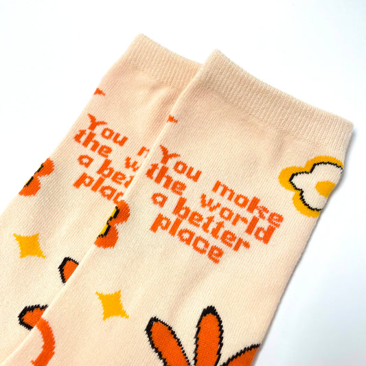 you make the world a better place socks